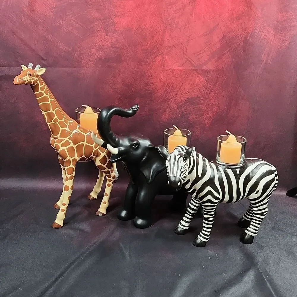 💜PartyLite Giraffe African Inspiration Tealight/Votive Candle Holder